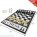 EasyGo Giant 3' X 4' Mat Chess Game – Indoor Outdoor Family Game – Lawn Game –Piece Range from 3-6 Tall B079P7Z8X4
